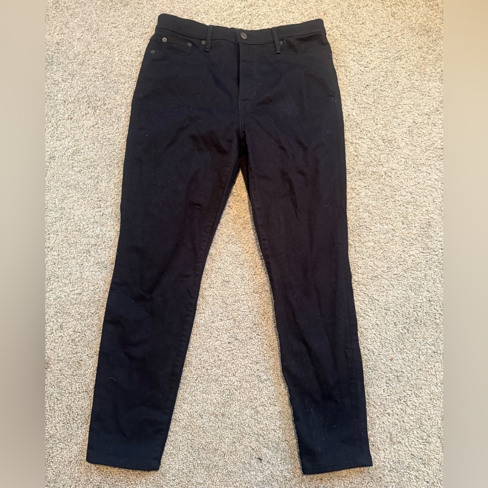 Banana Republic High Rise Skinny Jeans - Black
